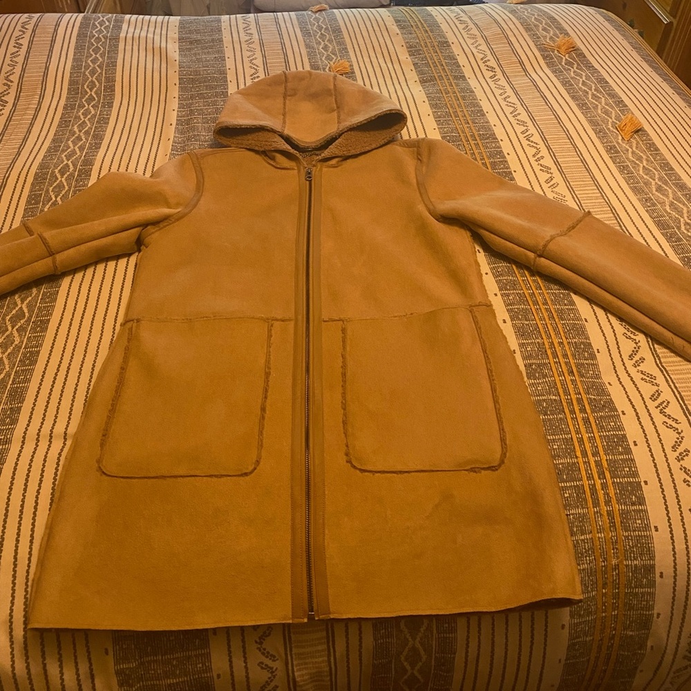 Faux Suede/ Microfiber Coat